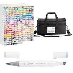 366 Colors + 3 Extra Black Markers + 3 Colorless Blenders - Brush & Chisel