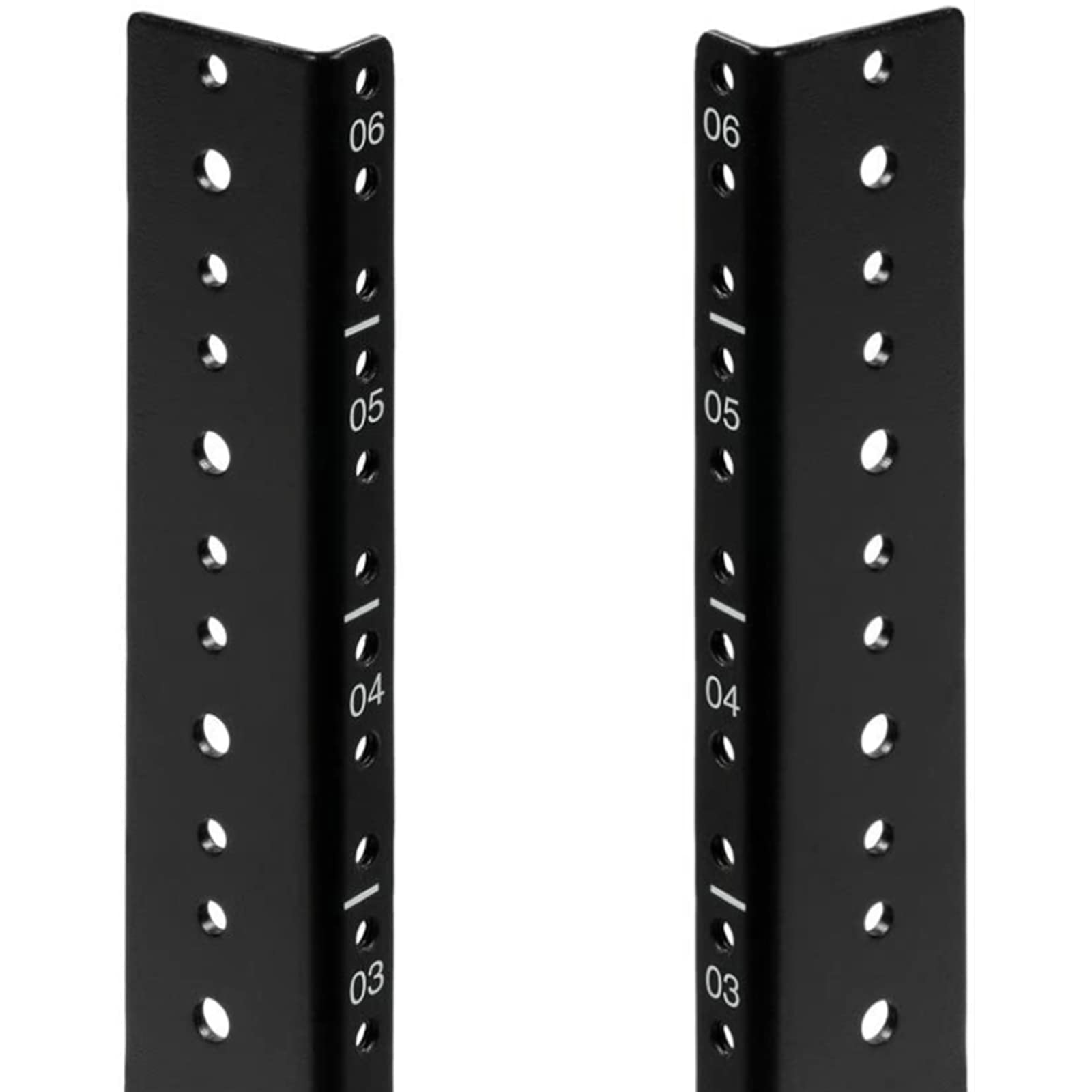 Photo 1 of TECHTOO 6U Vertical Rack Rail Pair DIY Kit with Hardware for Network Equipment/Server/UPS Mounting Rail Kit (6U)