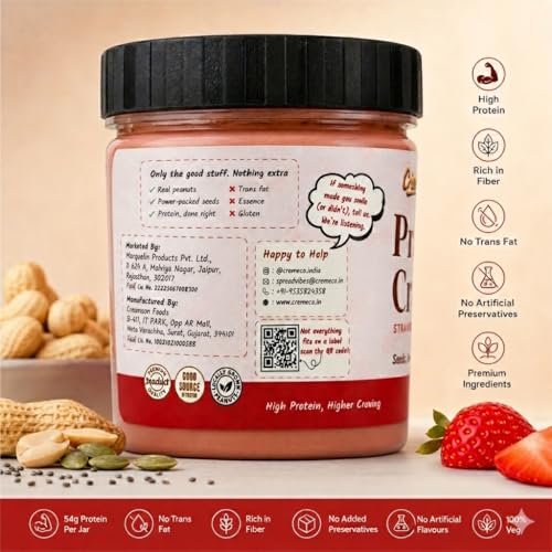 Image of CREME CO. Strawberry Mixed Seeds Gourmet Protein Creme - 200G