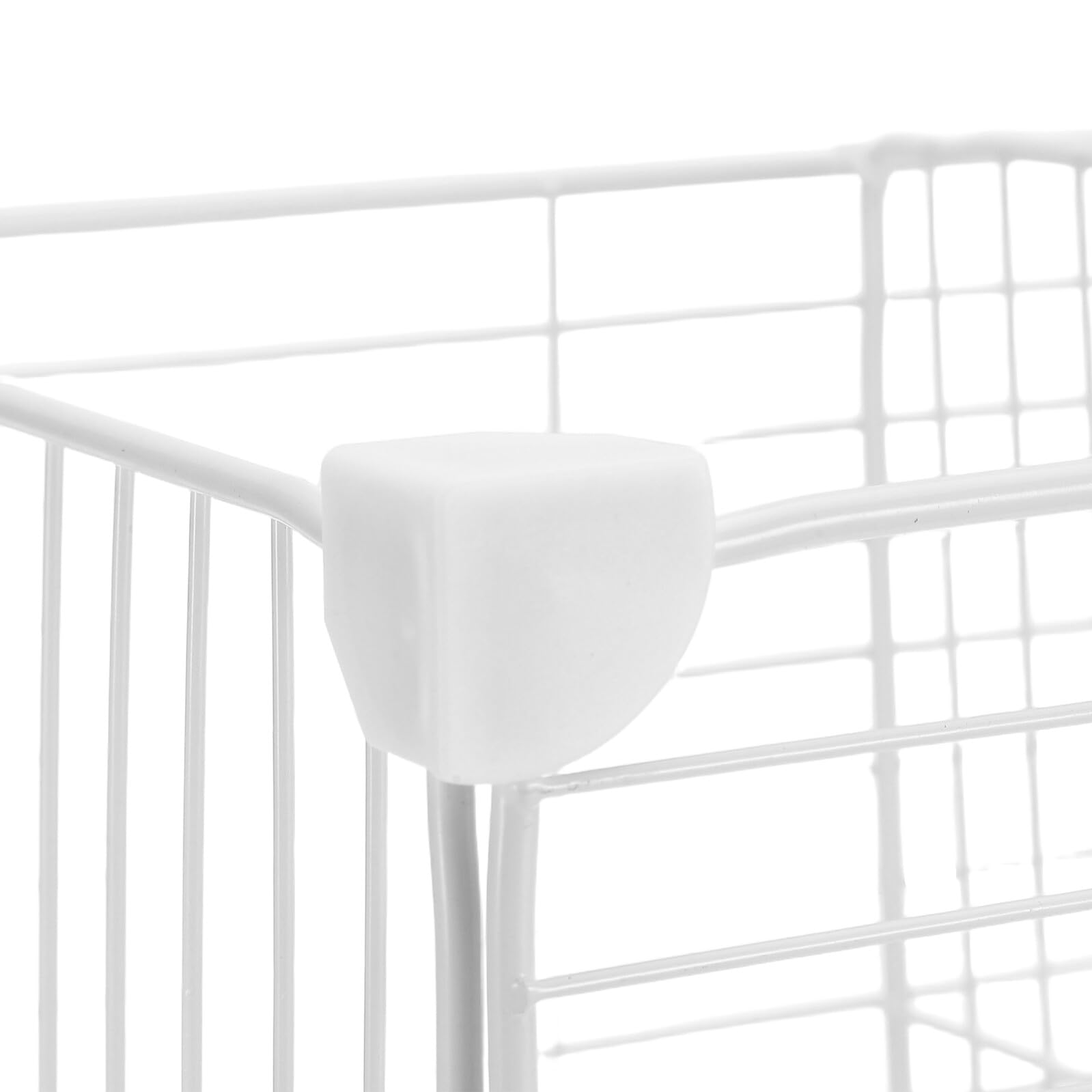 SHINEOFI Divisor Modular para Congelador 2 Compartimentos Organizador de Estantes de Malla Metálica Resistente a Bajas Temperaturas Sistema de Separación para Cajón de Almacenamiento de