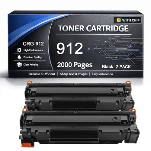 Toner CRG-912 Canon i-SENSYS LBP3010 compatible pour impression laser monochrome nette