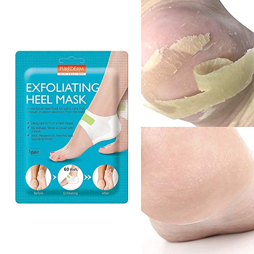 PUREDERM Exfoliating Heel Mask (1 Pair) - foot peeling masks gently remove calluses from your heel to break up the dead… - Image 3