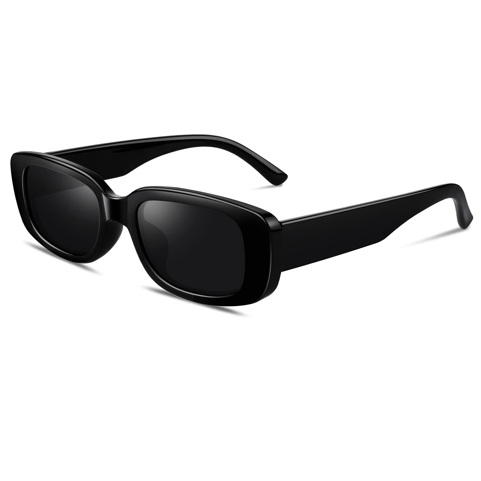 GQUEEN Gafas de Sol Mujer Rectangulares Retro Moda Polarizadas Vintage Clásicas Protección UV400 Gafas de Sol