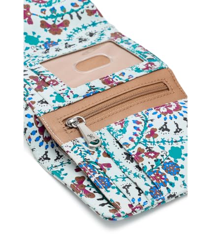Image of HOBO Women's Robin Compact Wallet Batik Blooms, One Size