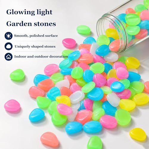 Pierres phosphorescentes roses pour baliser vos chemins et décorer sans électricité