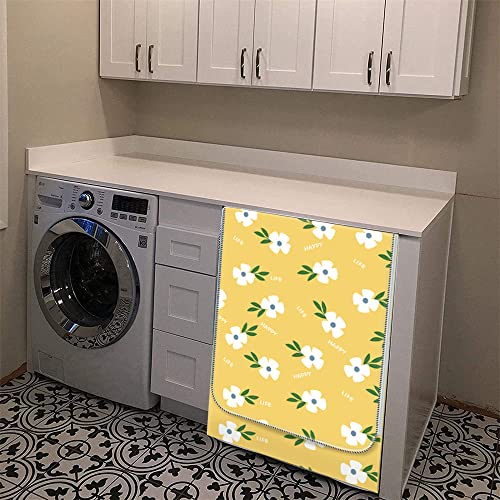 Highdi Funda de Lavadora Cubierta Impermeable, Secadoras de Carga Frontal Protector Exterior Cubierta a Prueba de Polvo (Triángulos,Capacidad 8-9kg) - imagen 5