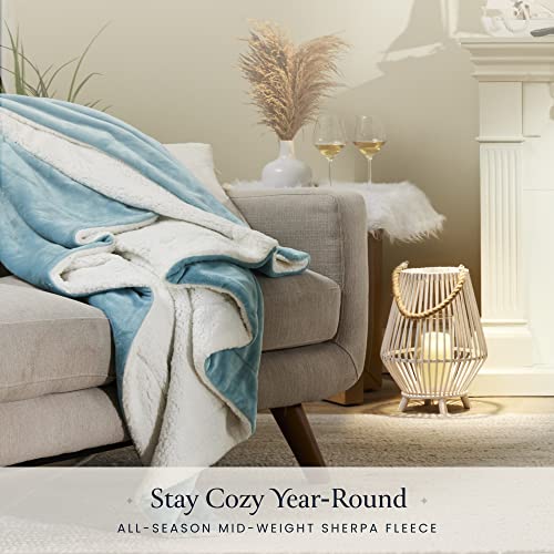 Belador Sherpa Fleece Blanket For Bed King Size 108X90 Inches Extra-Large Blankets - Super Cozy Fuzzy Warm Anti-Static Soft Blanket For Couch Fleece Blanket - Sherpa Throw Blankets & Throws For Sofa #TOP3