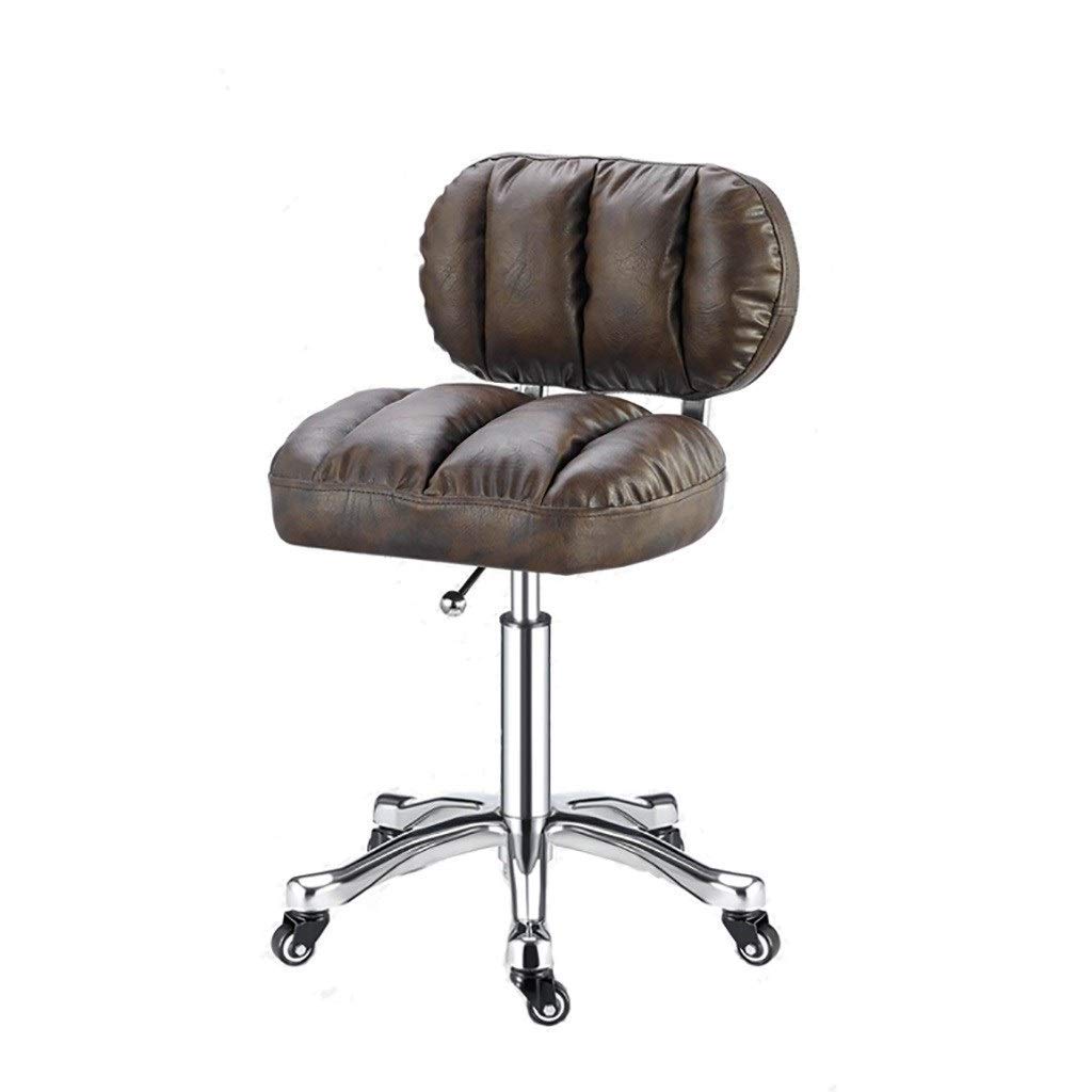 Chaise de table designer au dossier haut ergonomique coloris marron