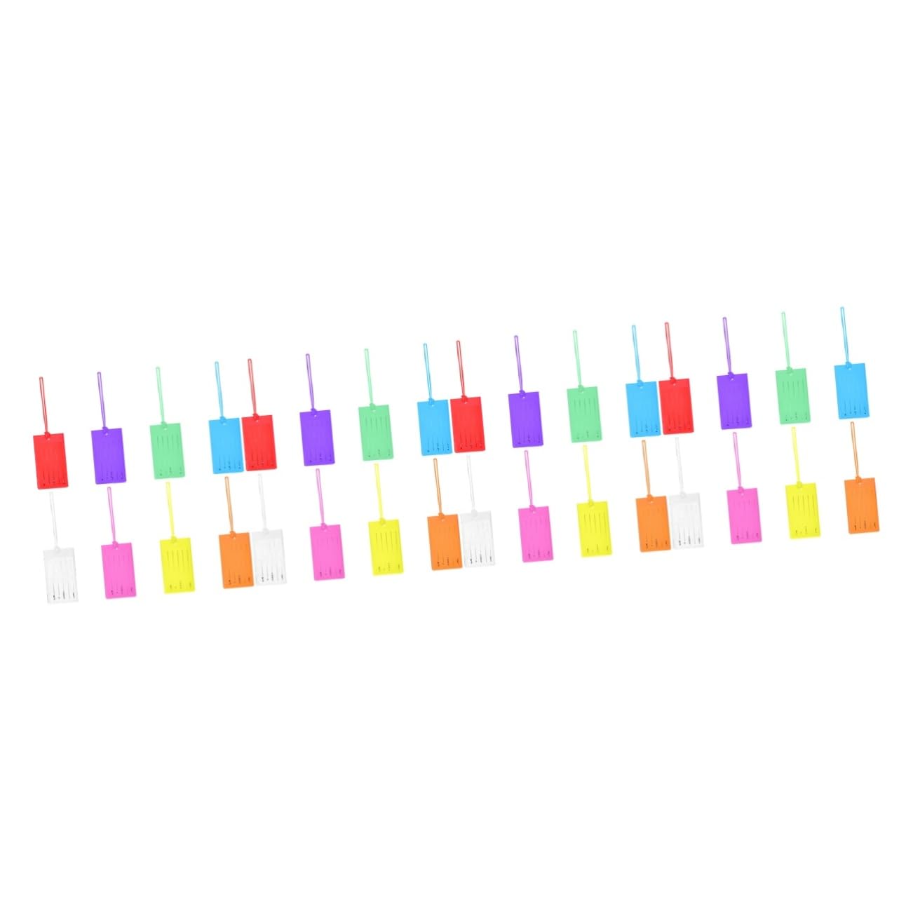 32pezzi Etichette Per Bagaglio Colorate Di Tag Per Valigia Con Design Elegante e Resistente Facile Identificazione e Utilizzo Per Viaggi Aereo e Trasporti Vari