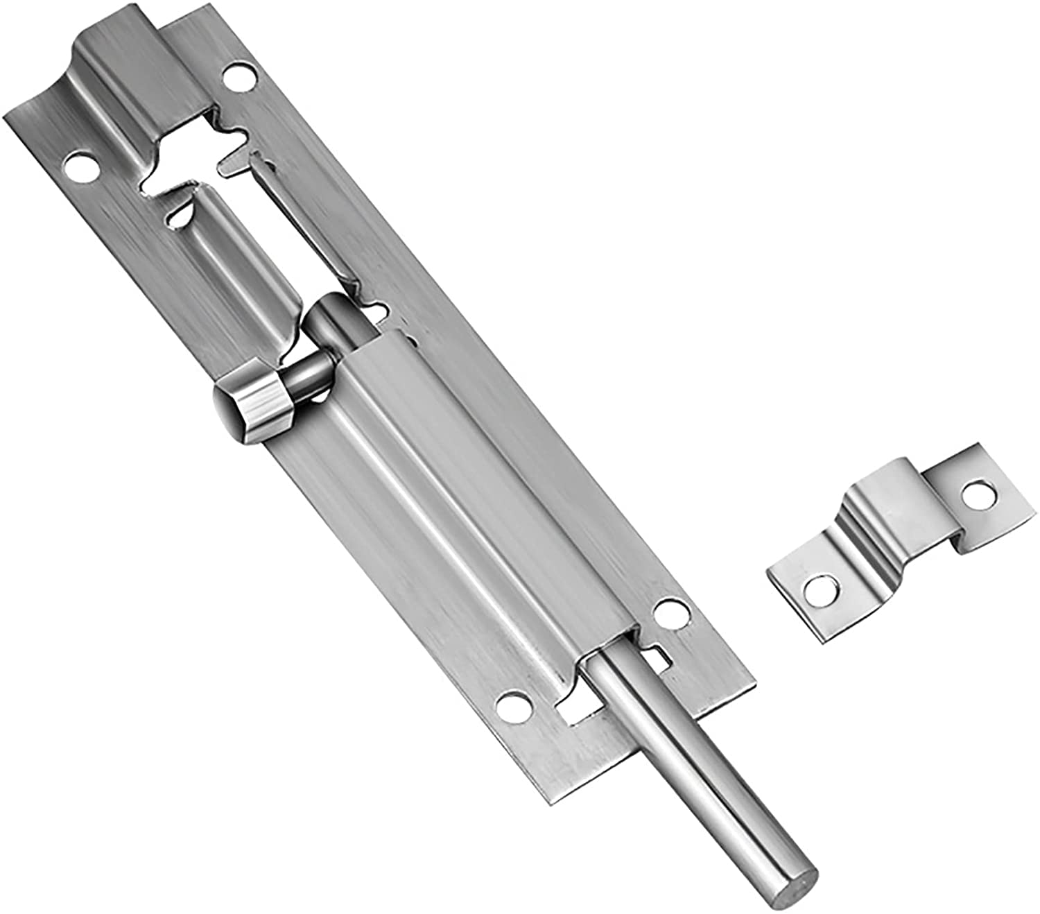 Slide Bolt,Tower Bolt,5 Pack Barrel Latch,Thickened Stainless Steel Sliding Door Lock,Easy to Install, with Screws(2.5 inches)