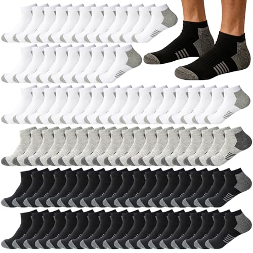 Image of 12-30 Pairs Low Cut Ankle Socks for Men Thin Breathable Casual No Show Athletic Socks Bulk