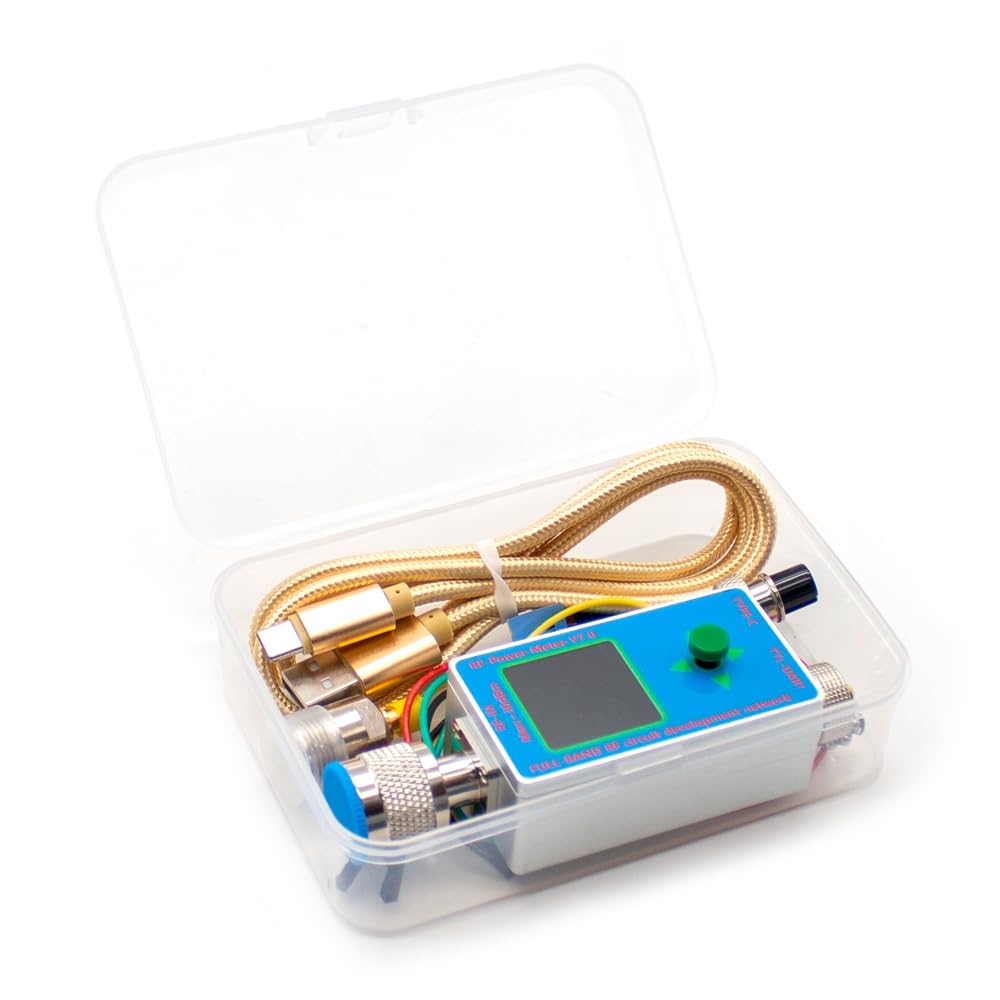 10GHz LCD RF Power Meter Set V7 N-Type Type-C USB High Performance Full-Band RF Circuit Development Network Serial Communication