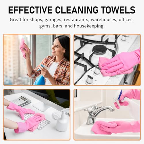 Image of Misamo Enterprise Microfiber Cleaning Cloth Roll, 25x25 cm, Reusable Tear-Away Towels, 20 Pack (Grey, Pack of 1)