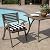 Arden Adirondack Chair Cushion, 19 x 18, Rain-Proof, Fade Resistant, Cushions for Adirondack and Rocking Outdoor Chairs 18 x 19, Black Cabana Stripe