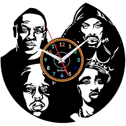EVEVO RAP Wall Clock Vinyl Record Vinyl Clock RAP Cover