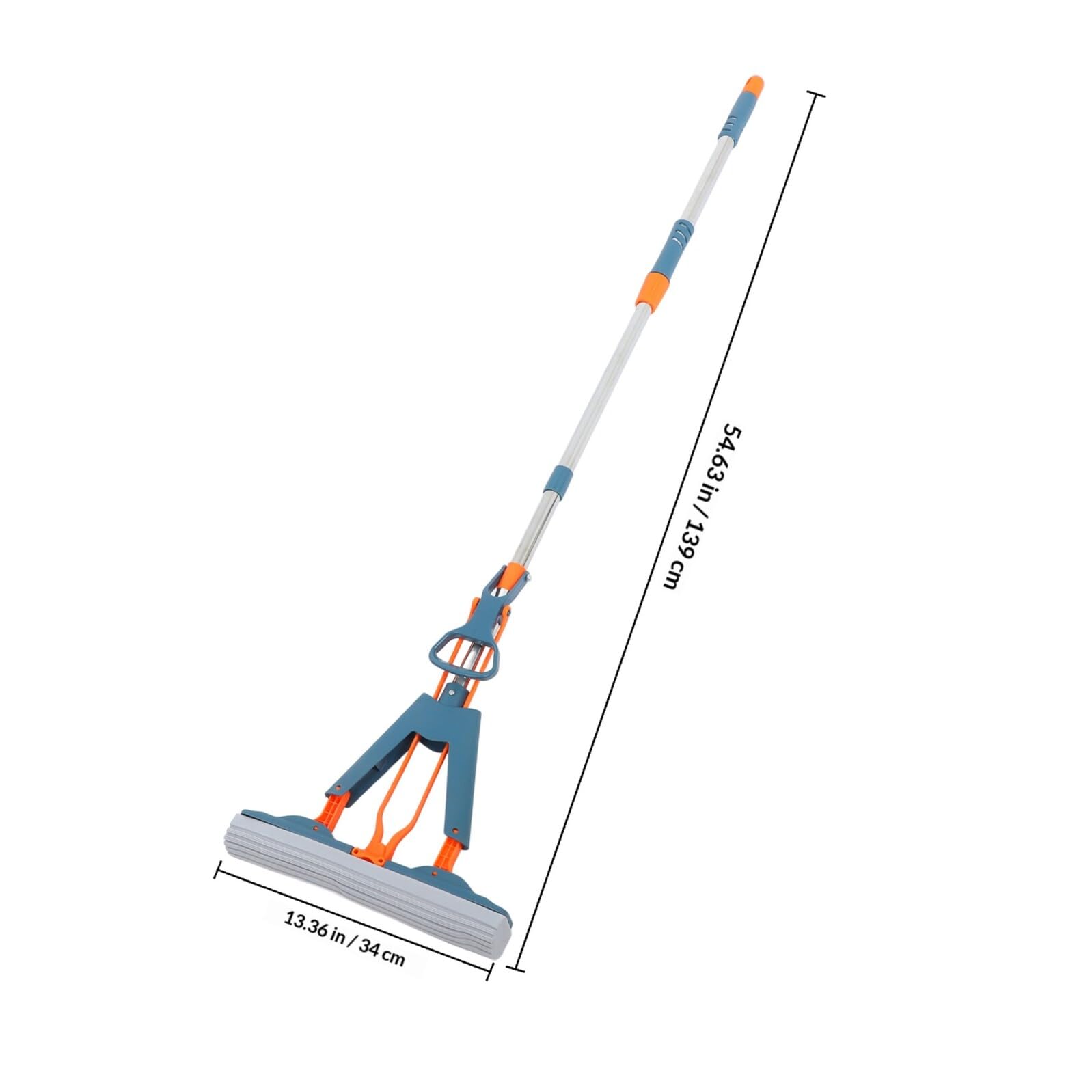 Haushalts Wischmopp Satz 34cm Blau, Edelstahl Abs Kollodion