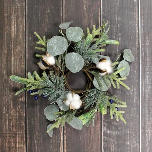 Couronne de Noël en coton durable pour éviter la perte des aiguilles - 5