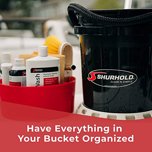 Shurhold 2464 5 Gallon Black Deluxe Bucket Kit #TOP2