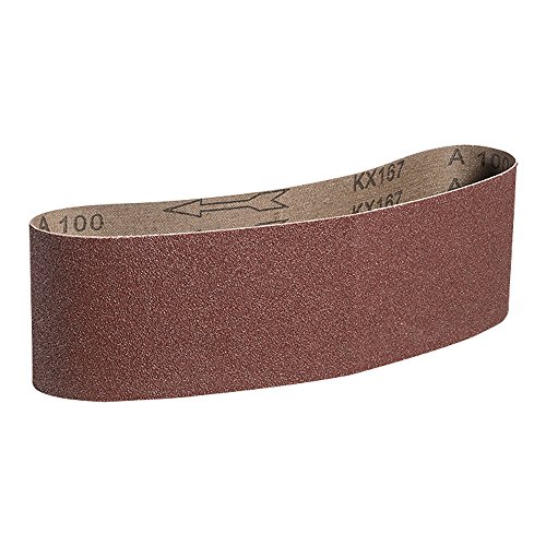 Mercer Industries 107100-3 x 24 Aluminum Oxide Sanding Belts, 100 Grit (10 Pack)
