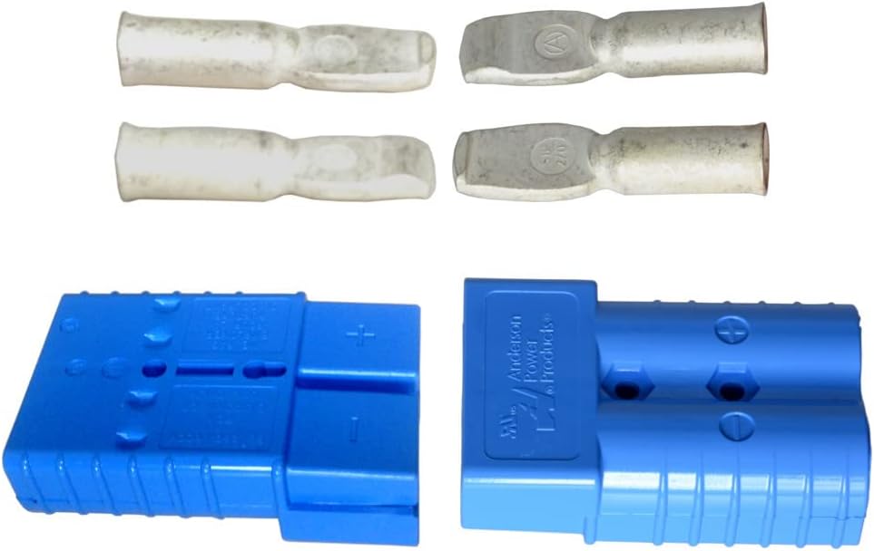 Anderson Battery Plug Set Blue 48 V SB 350 Amp 67.4 mm² AWG 2/0 Rema 70 mm²