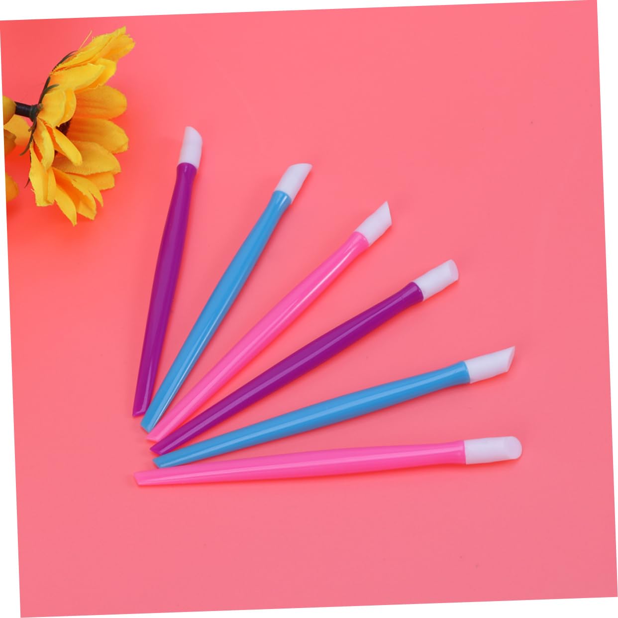 Gogogmee 36pcs Plastic Cuticle Stick Nail Dead Skin Pusher Professional Manicure Cleaning Tools Nail Art Pushers Ergonomic Handle