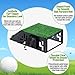 Saysurey Golf Simulator Projector Cover with Turf Floor Mounted Enclosure for LED Projectors with Cooling Fan Golf Simulation Protection Home Outdoor
