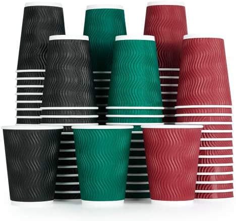 MUCHII 12 oz Paper Coffee...