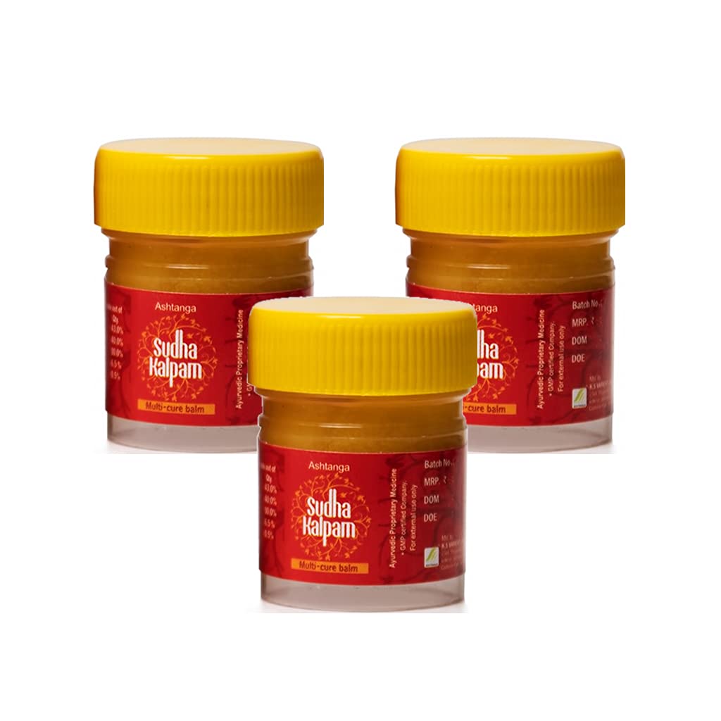 KSVs Ashtanga Sudhakalpam Multi-Cure Balm - Pain Relief, Anti-inflammatory, Anti-allergic Balm - 10 gms (Pack of 3) (B092QZZV1P) Amazon Price History, Amazon Price Tracker