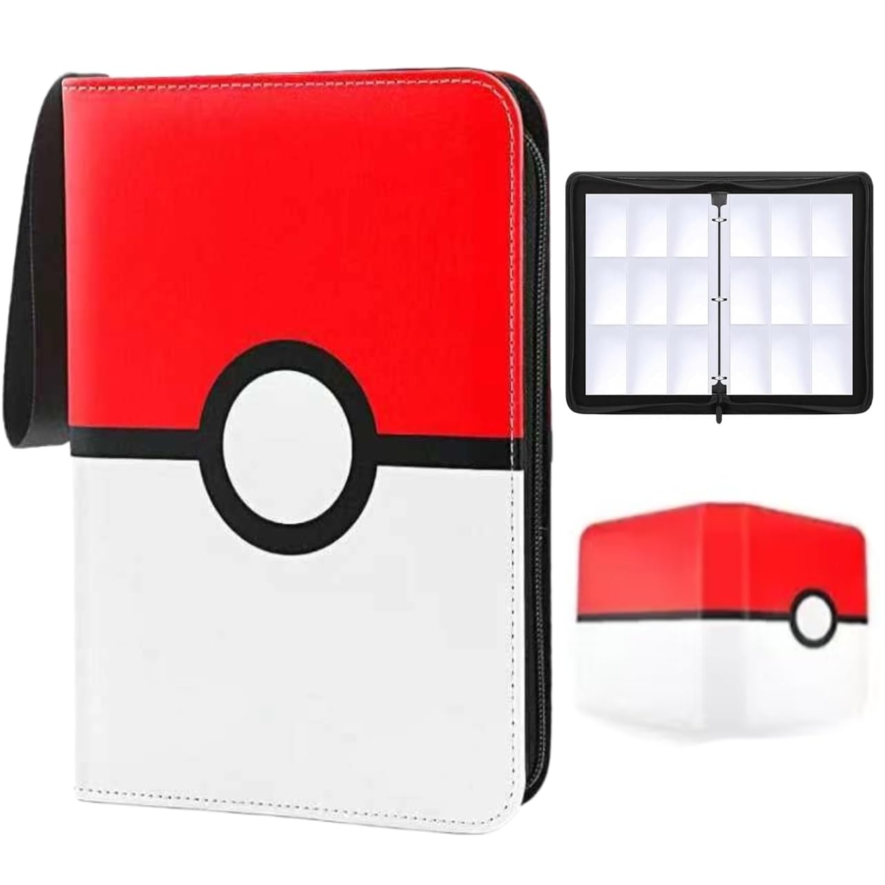 pokemon card binder 900 For Binder Of 720 Card Collection/9 Pocket Card Binder/Trading Card Binder/Card Album With Zipper,40 Sheets this high quality card collection binder provides a secure and stylish way to store and display your treasured trading cards or game cards. pokemon binder 900 cards Winsing