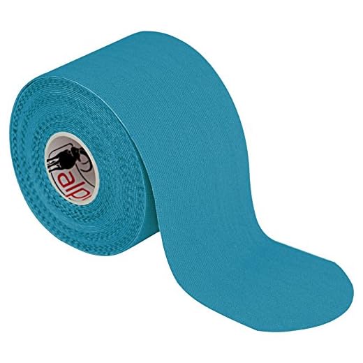 1 rollo Kinesiology tape 5 m x 5,0 cm en 11 colores Quinesiología Cinta Elástica Banda Fisioterapia, Color:azul claro