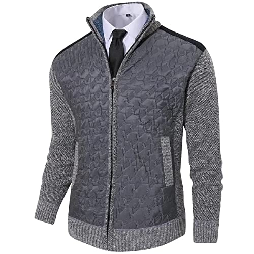Msmsse Men's Casual Slim Fit Knitted Cardigan...
