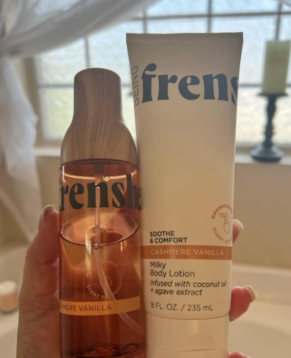 Being Frenshe Cashmere Vanilla Milky Body Lotion, Soothe and Comfort, Coconut Oil and Agave Extract, 8 fl oz