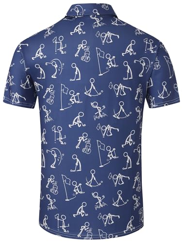 Matching Golf Shirts for Couples Funny Golf Polo Shirts for Men Women Couples Matching Outfits Short Sleeve Golf Polos miniatura 4