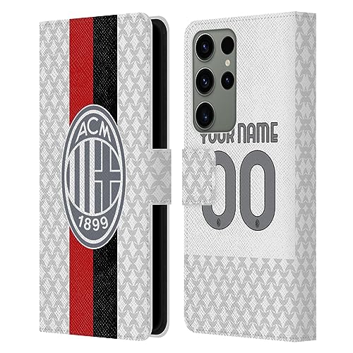 Coque portefeuille AC Milan Samsung S23 Ultra 5G housse personnalisée cuir avec rangement cartes