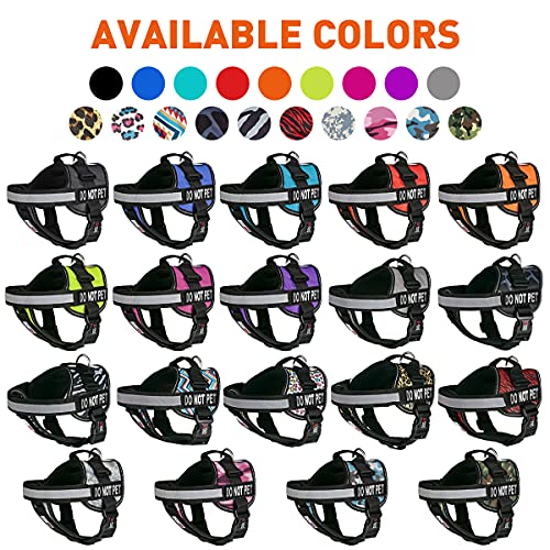 Dogline Vest Harness For Dogs And 2 Removable Do Not Pet Patches, X-Large/36 To 46", Red #TOP1