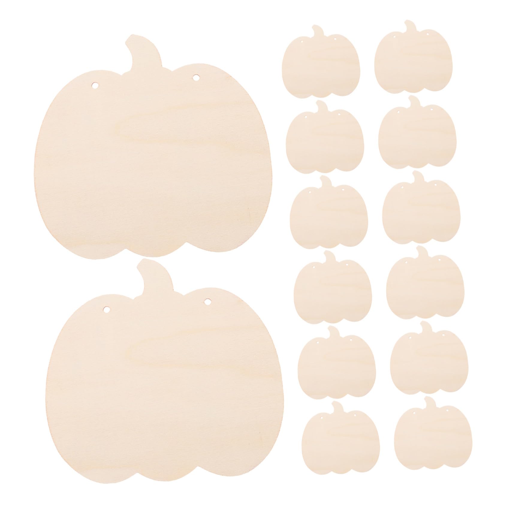 20stücke Holz Kürbis Schnitte für Basteln Unbehandelte Kürbis Holz Rohlinge Herbstliche Ornamente zum Aufhängen DIY Deko aus Kreative Bastelarbeiten für Halloween und Erntedank