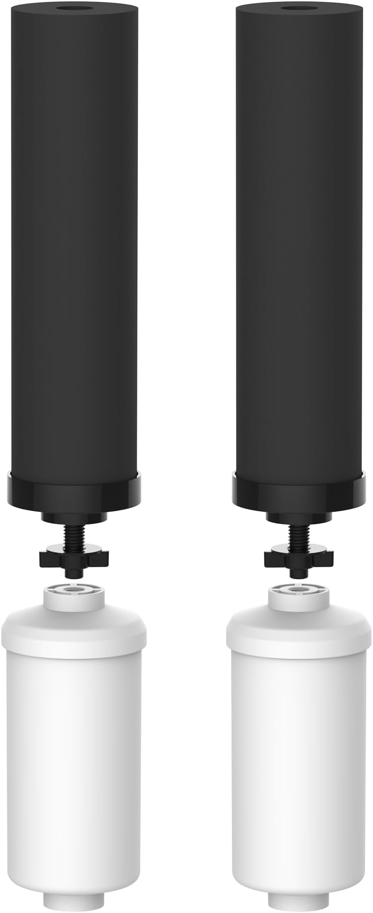 Waterdrop NSF/ANSI 42&372 Standard Gravity Water Filter, Replacement for Berkey® BB9-2® Black Filters & PF-2® Fluoride Filters, Berkey® Gravity Water Filter System and Waterdrop King Tank Series