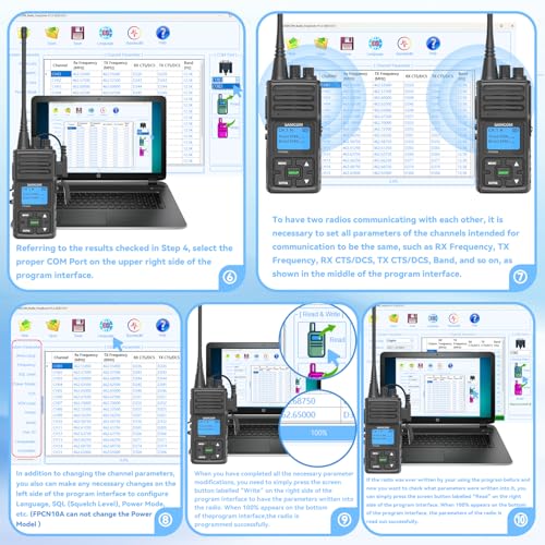 Image of SAMCOM Radio Programming Cable USB Plug & Play No Driver Needed for Windows System Compatible FPCN30A FPCN10A Two Way Radio