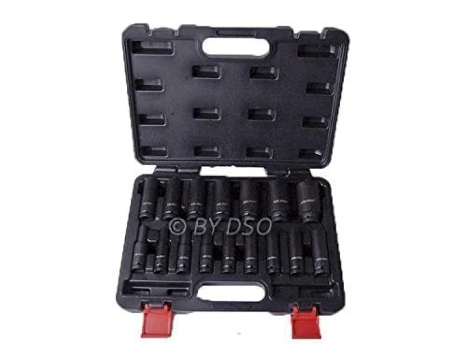 US PRO 16 Piece 1/2" inch Drive 6 Point European Deep Impact Socket Set US1340