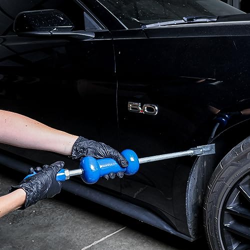 Image of ABN Auto Slide Hammer 9-Piece Set, 5lb Pound - Puller Kit for Small Hail Dent Removal on Car Body