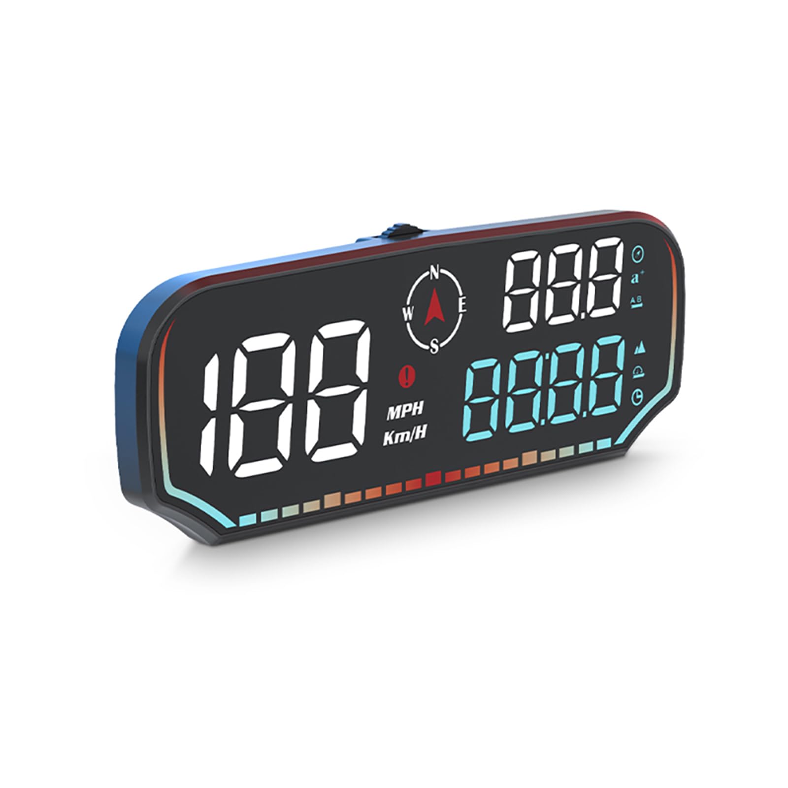 Head Up Display, Universal Head Up Display Velocímetro GPS con pantalla LED de 5 pulgadas Brújula de velocidad Altitud Fatiga Alarma de conducción Alarma de exceso de velocidad Kilometraje