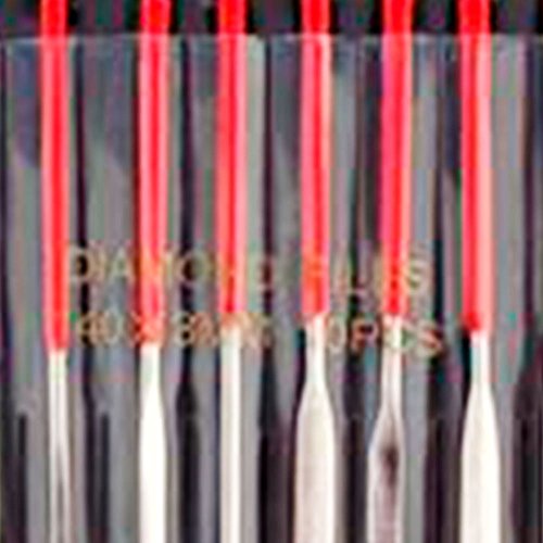 Jogo de Limas Agulha Diamantada 140mm com 10 Peças-ROCAST-810001