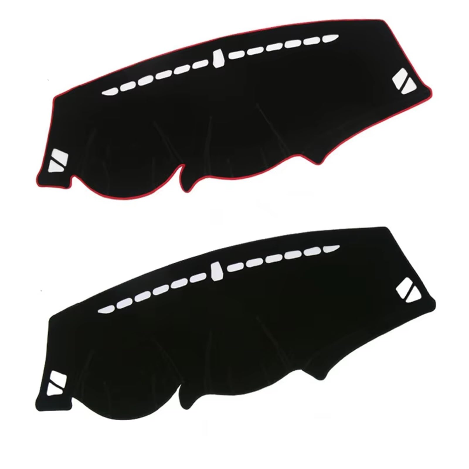 Tapis Tableau Bord intérieur Voiture Tapis Protection pour Tableau Bord Pare-Soleil Style Automobile pour Hyundai pour Tucson IX35 2010-2015(Black(Red Edge) RHD)