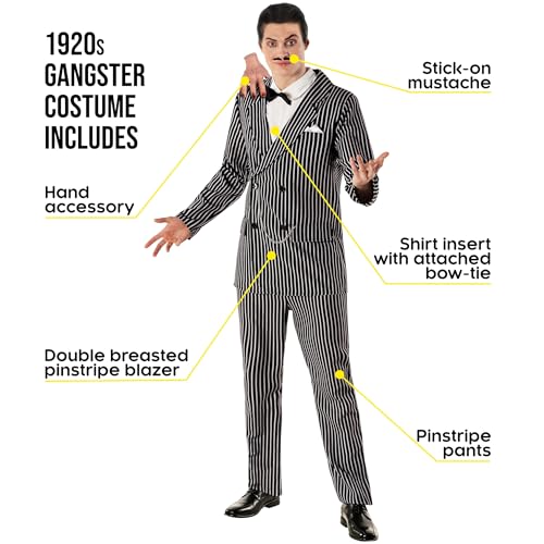 Morph Full 1920s Gangster Costume Men With Accessories, Gangster Suit, Halloween Costumes for Men Halloween Costumes Adult2