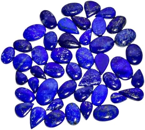 Natural Loose Gemstone 5 Piece Cabochons Lot Jewelry Making Loose Gemstone, Stone Shape Oval & Pear, Stone Size 20-35 mm