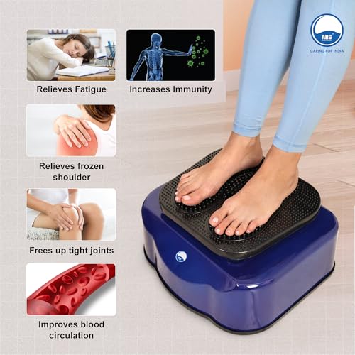Image of ARG HEALTH CARE Full Body Oxygen & Blood Circulation Massager Machine For Muscle Relaxation, Toxin Elimination, Fitness Vibrator 5 In 1 BCM Acupressure Therapy (Bcm Blue)