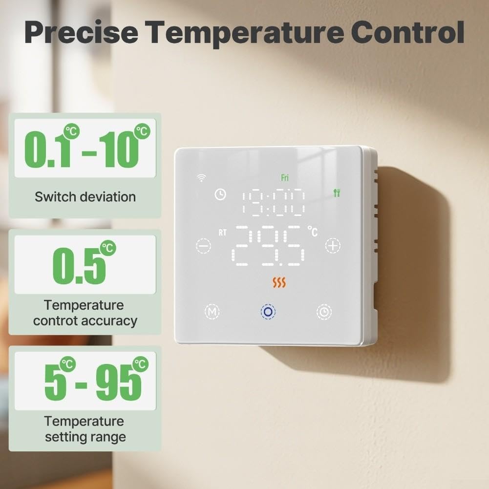 Thermostat de chaudière WiFi à contact sec pour tuya App Control WiFi