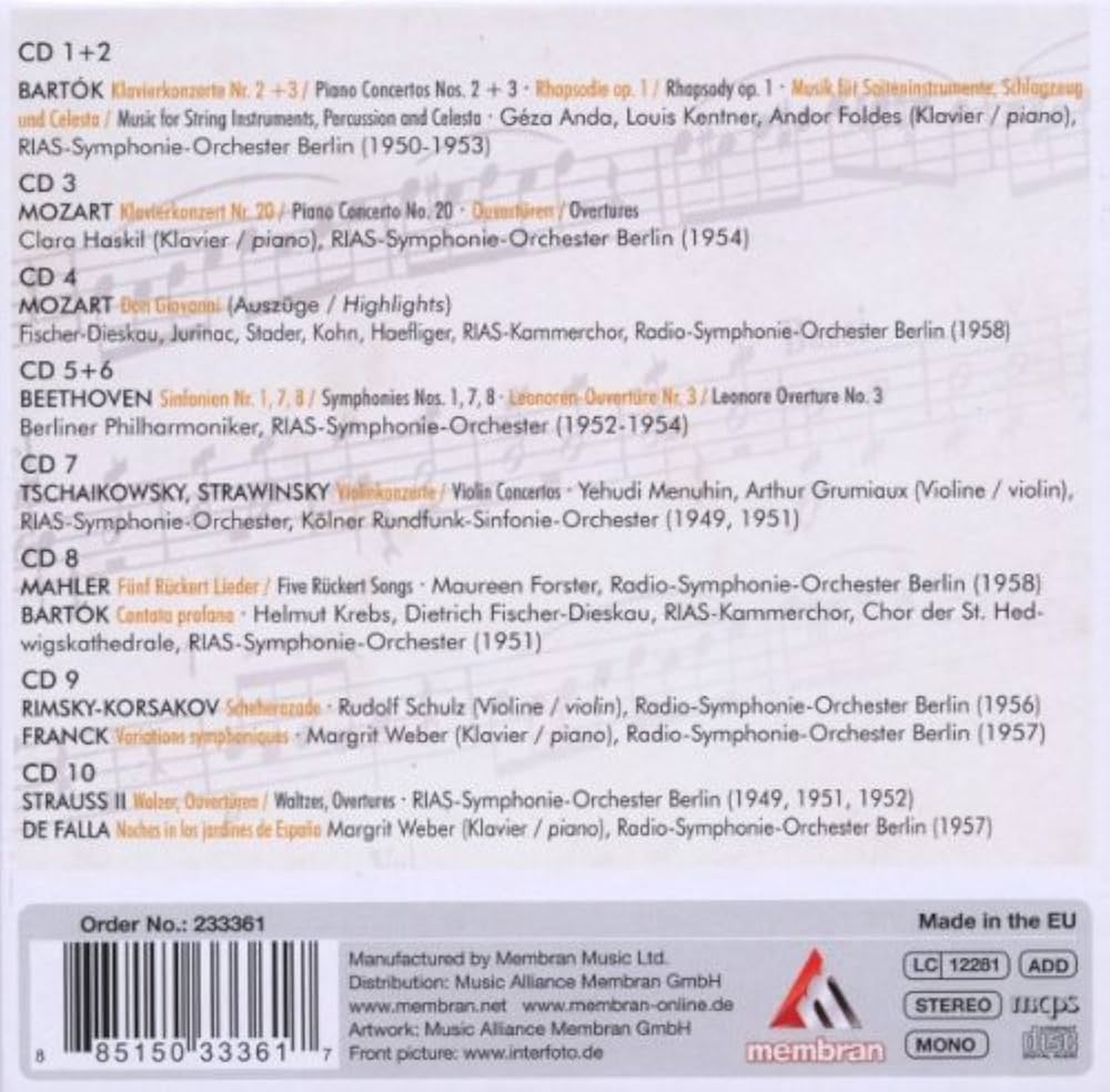 Amazon.co.jp: Ferenc Fricsay/ Perfectionist and Live Wire