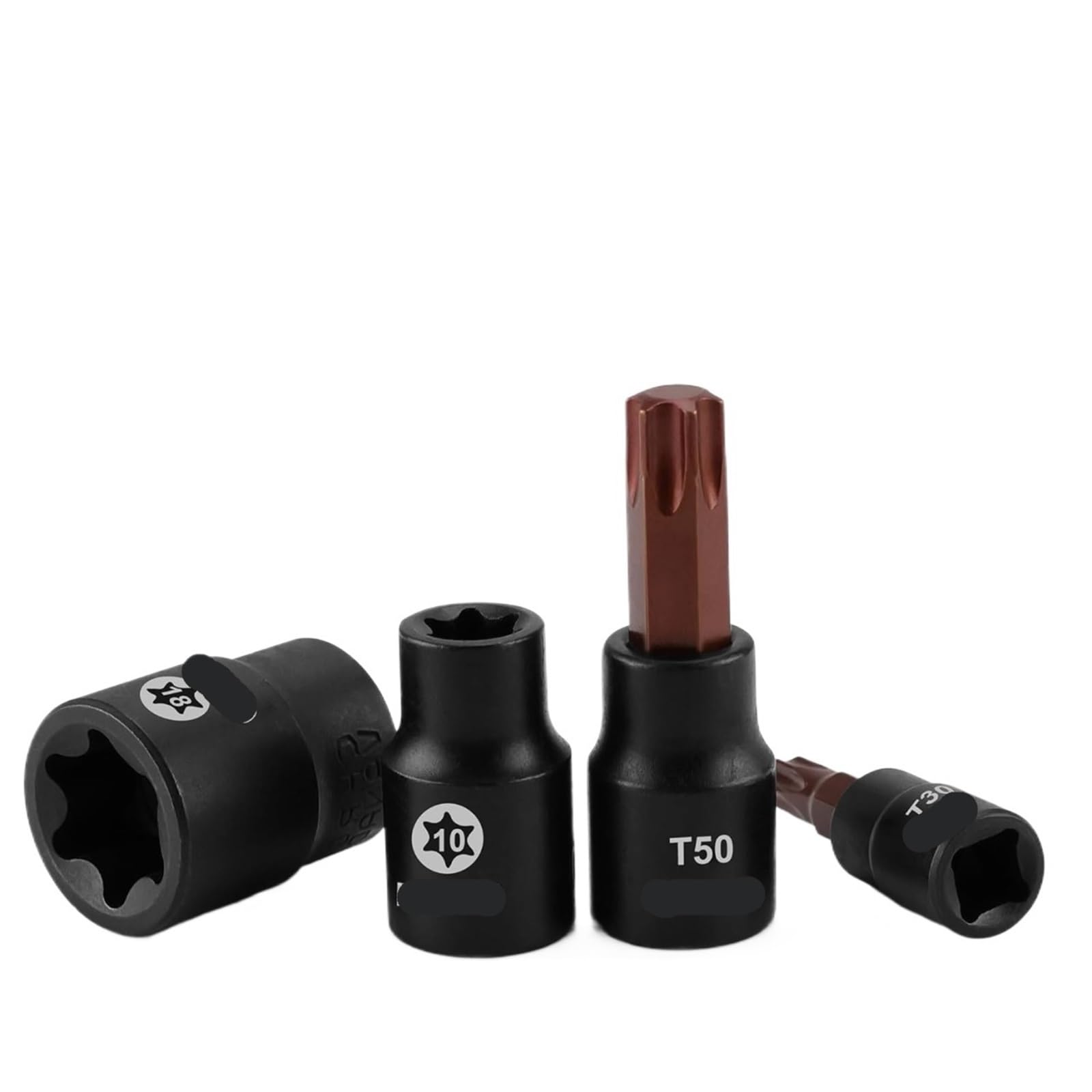 Deep Hex Socket 31PC T8-T70 E4-E24 Alloy Steel Torx Bit Socket Set Laser Marked