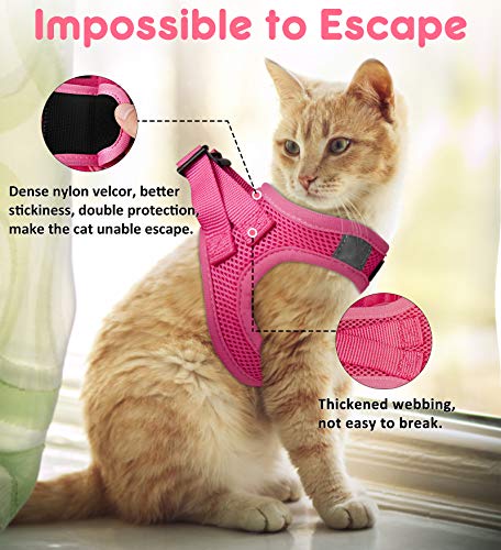 FAYOGOO Cat Harness and Lead Set Non Escape Secure Kitten Outdoor Walking with Leash - Image 4
